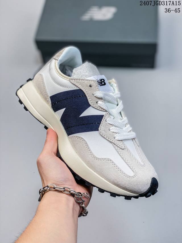 New Balance Nb327复古美感舒适运动皮革合成革减震防滑耐磨透气包裹性支撑低帮休闲跑步鞋 07Jgd317A15