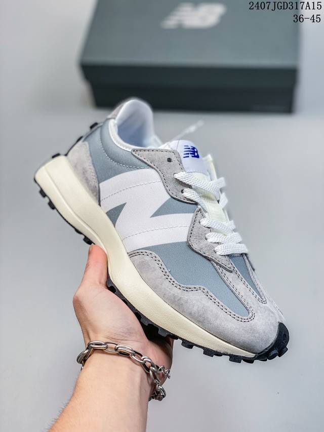 New Balance Nb327复古美感舒适运动皮革合成革减震防滑耐磨透气包裹性支撑低帮休闲跑步鞋 07Jgd317A15