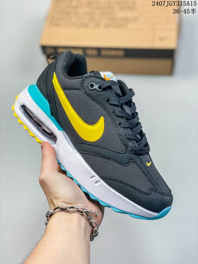 公司级耐克nk Air Max Dawn 黎明系列低帮气垫百搭休闲运动慢跑鞋 采用柔软翻毛皮和透气梭织材料打造利落鞋面 中底和鞋跟融入现代感线条设计 兼具复古风