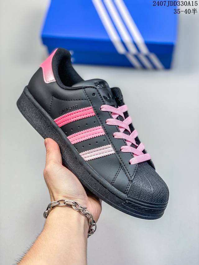 真标阿迪达斯adidas三叶草 Originals Superstar贝壳头系列低帮经典百搭休闲运动板鞋 货号:S79208 尺码:36 36.5 37 38