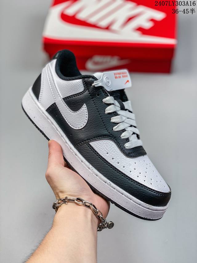 Nike Court Vision Low 低帮百搭透气休闲运动板鞋 首发实拍 经典耐用的设计，兼顾舒适脚感和出众风范，演绎匠心之作。结构性的支撑贴合感结合复古