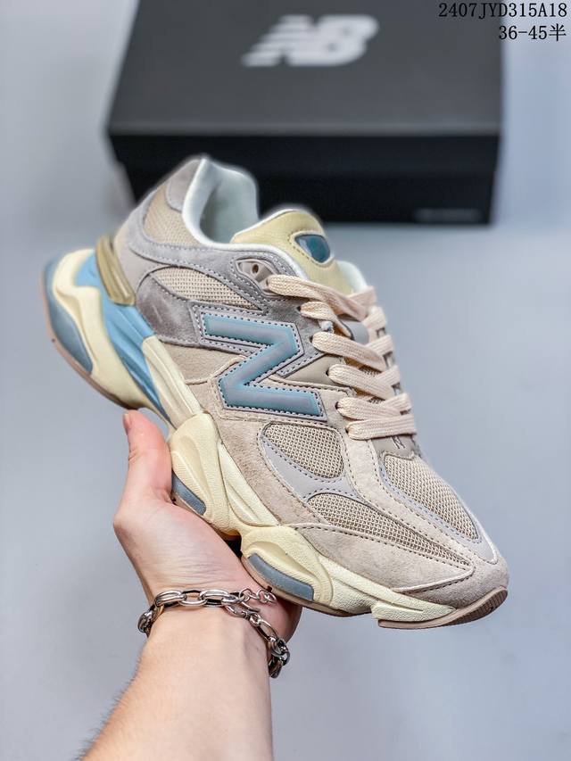 独家实拍公司级别 New Balance Nb9060 潮流复古百搭老爹风休闲运动跑步鞋 货号：U9060Wg1 #原楦原纸版数据开发 #采用猪巴革组合网织鞋面