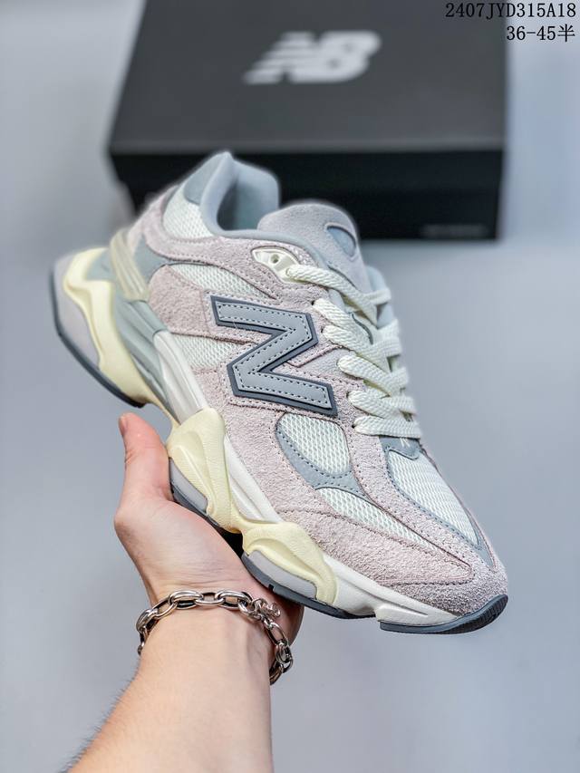 独家实拍公司级别 New Balance Nb9060 潮流复古百搭老爹风休闲运动跑步鞋 货号：U9060Wg1 #原楦原纸版数据开发 #采用猪巴革组合网织鞋面