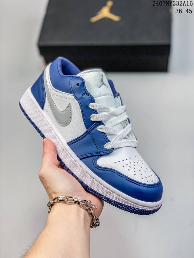 耐克 乔丹air Jordan 1 Low Aj1 乔1 乔丹1代aj1 低帮复古文化休闲运动篮球鞋。该鞋款从 1985 年元年款汲取设计灵感，焕新演绎简约经典