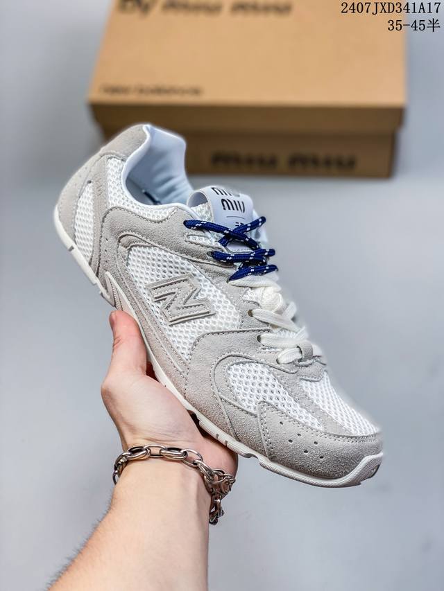 真标半码 意大利奢侈品牌 缪缪miu Miu X Nb新百伦new Balance 530 Sl系列低帮经典复古休闲运动慢跑鞋 07Jxd341A17