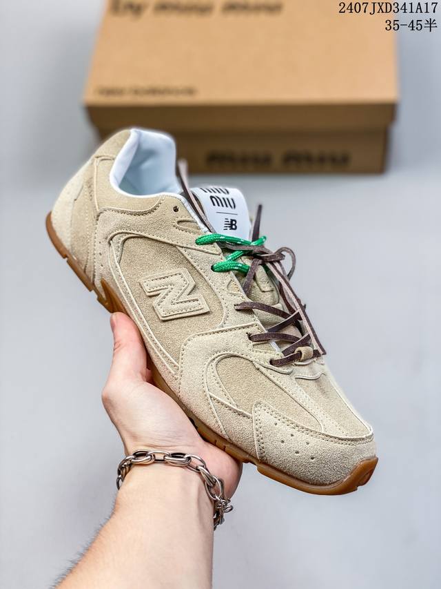 真标半码 意大利奢侈品牌 缪缪miu Miu X Nb新百伦new Balance 530 Sl系列低帮经典复古休闲运动慢跑鞋 07Jxd341A17