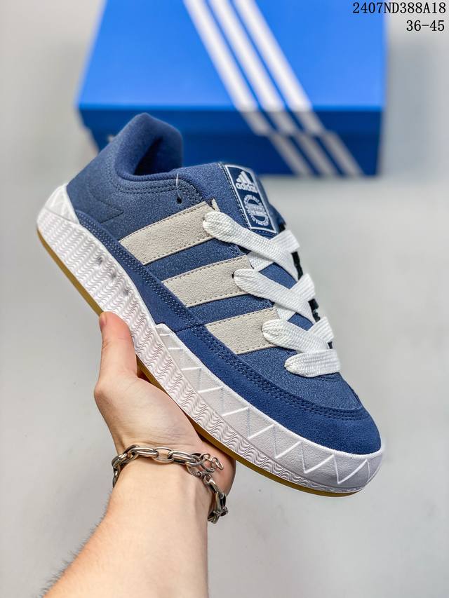 Adidas Adimatic 百搭单品新品出货 公司级阿迪 Adidas Team Court 面包鞋 浮夸的日韩版面与鞋底 颜值爆棚 开学季不撞鞋货号：Hp