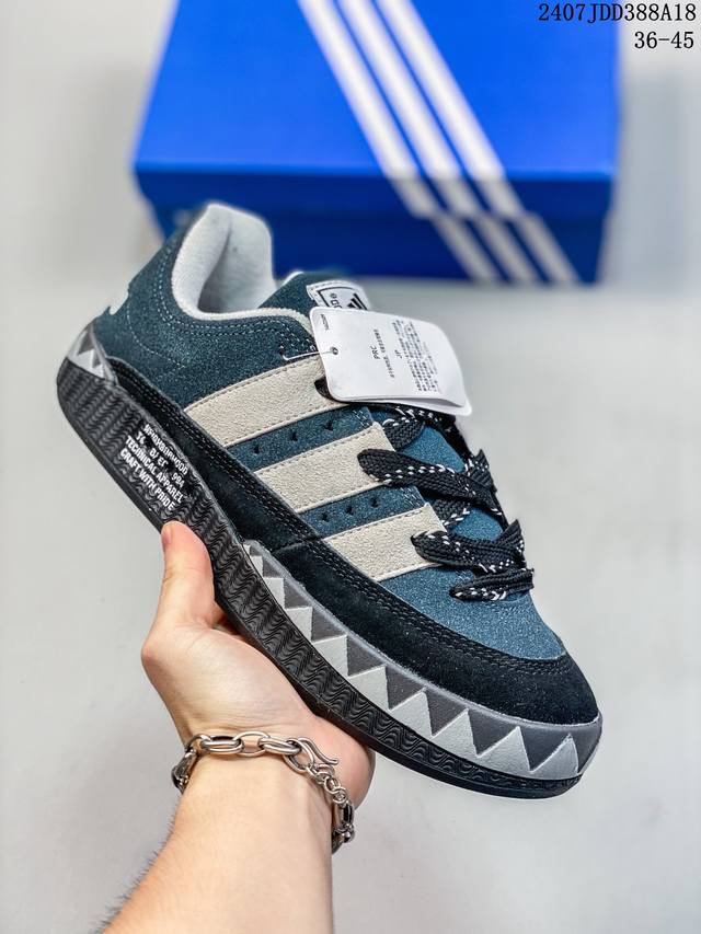 Adidas Adimatic 百搭单品新品出货 公司级阿迪 Adidas Team Court 面包鞋 浮夸的日韩版面与鞋底 颜值爆棚 开学季不撞鞋货号：Hp