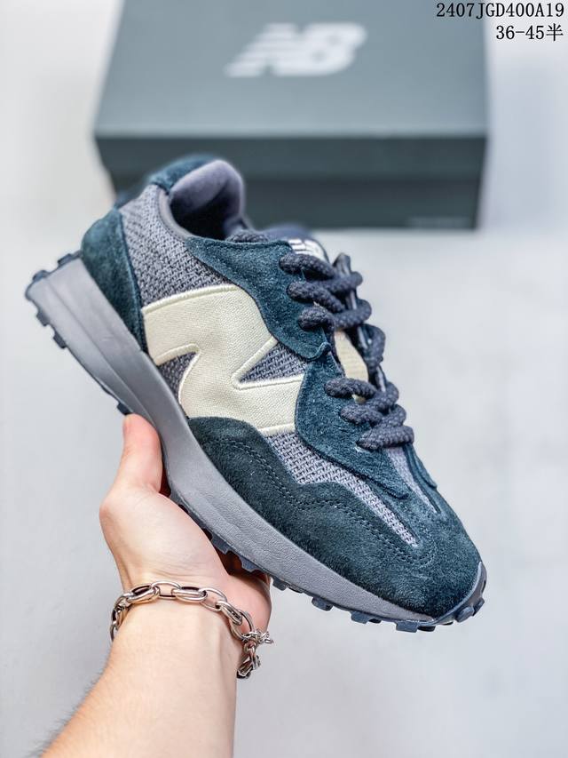 新百伦new Balance Nb327 New Balance Nb327系列复古休闲运动慢跑鞋 原厂细翻毛 原数据档案结合二次高弾md材料打造原版鞋底 鞋面