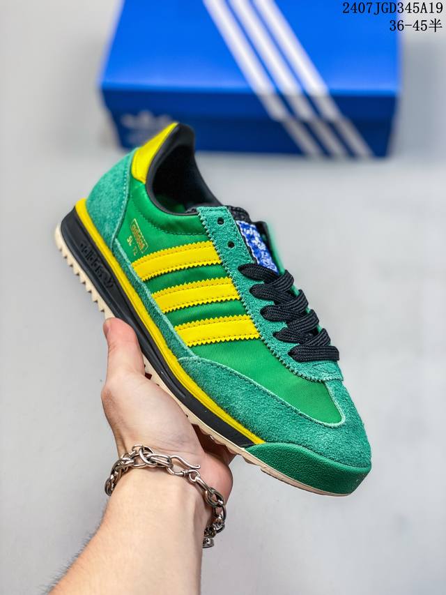 36-45半码。 阿迪达斯 Adidas Originals Gazelle Indoor 三叶草休闲防滑耐磨低帮板鞋 07Jgd345A19