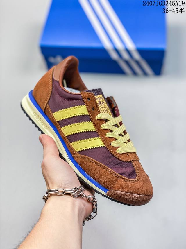 36-45半码。 阿迪达斯 Adidas Originals Gazelle Indoor 三叶草休闲防滑耐磨低帮板鞋 07Jgd345A19