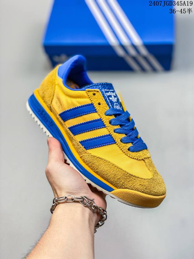 36-45半码。 阿迪达斯 Adidas Originals Gazelle Indoor 三叶草休闲防滑耐磨低帮板鞋 07Jgd345A19