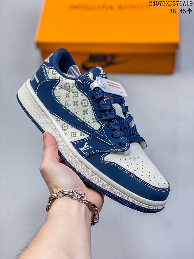 海外爆款限量发售！公司级 Travis Scott X Fragment Design X Jordan Air Jordan 1 Low Og Sp Lv联名