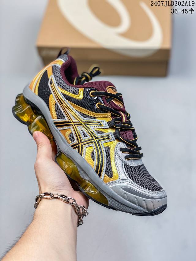 Asics Gel-Quantum Kinetic新年复古黑银绿潮流跑鞋 1203A270-023 尺码：36-44半 07Jld302A19