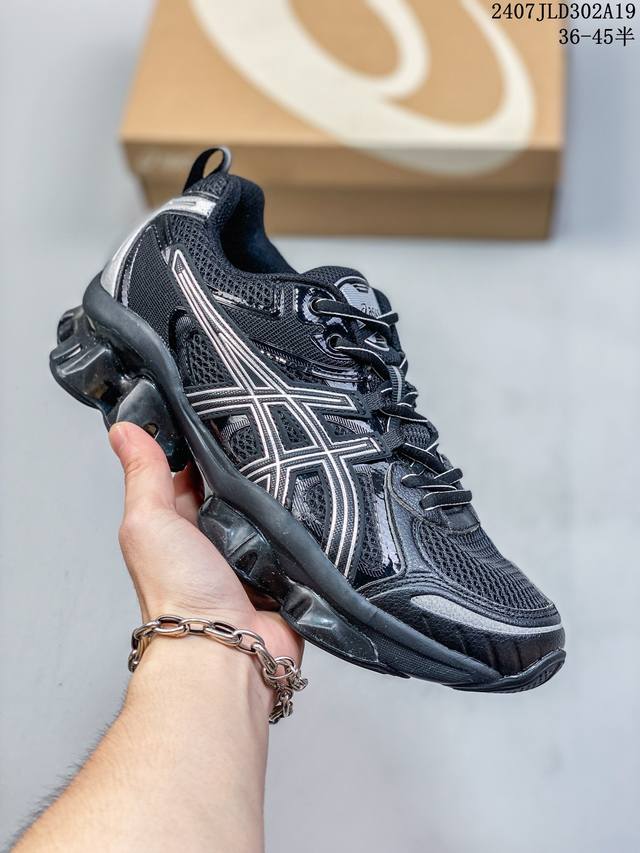 Asics Gel-Quantum Kinetic新年复古黑银绿潮流跑鞋 1203A270-023 尺码：36-44半 07Jld302A19