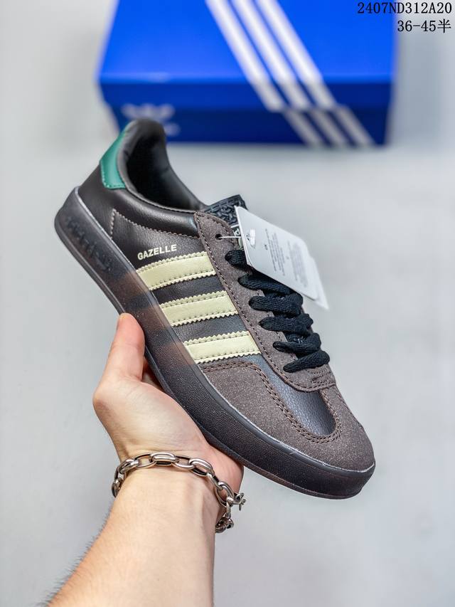 真标半码阿迪达斯三叶草adidas Originals Samba Vegan Og”Spd“桑巴舞系列绅士德训足球风百搭低帮休闲运动板鞋 Size：36一45