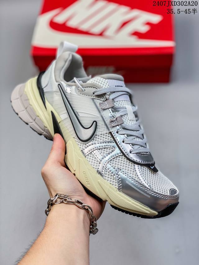 Nike 耐克男女v2K Runtekk 3Xl白绿百搭运动鞋轻便缓震跑步老爹鞋尺码35.5-45半 07Jxd302A20