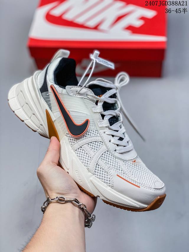 Nike 耐克男女v2K Runtekk 3Xl白绿百搭运动鞋轻便缓震跑步老爹鞋尺码36-45半 07Jgd388A21