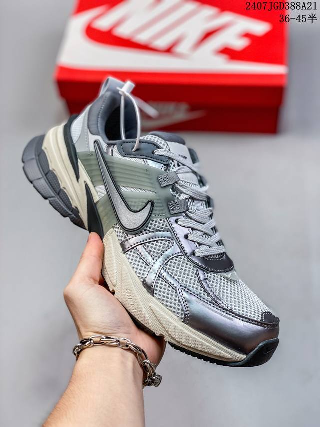 Nike 耐克男女v2K Runtekk 3Xl白绿百搭运动鞋轻便缓震跑步老爹鞋尺码36-45半 07Jgd388A21