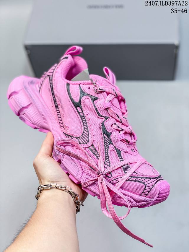 Balenciaga Runner Kith Four.Color 巴黎世家7.0 21Ss最新配色潮流复古休闲鞋 货号:734731 W3Xdc 5000 尺