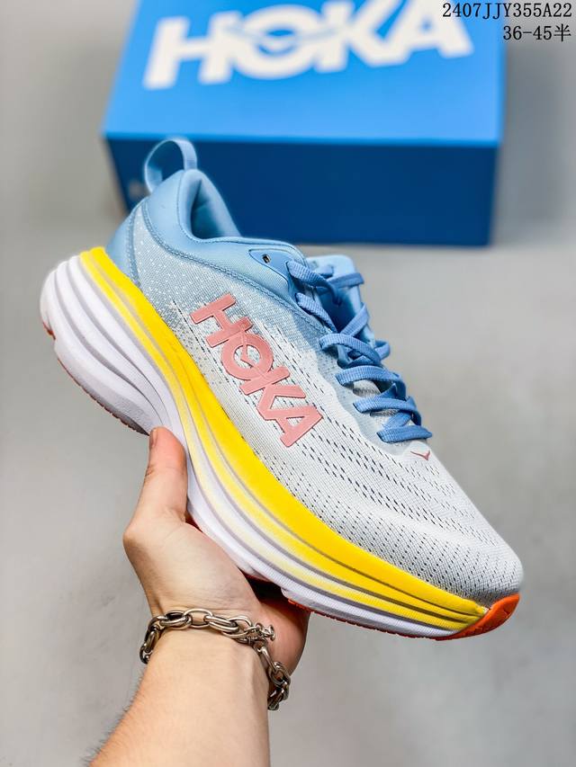 小红书推荐hoka W Bondi 8全新配色 这个品牌来自于新西兰的毛利语，Hoka表示大地，One One表示飞越，连起来就是飞越地平线，One One不是