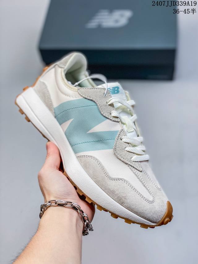 New Balance Nb327复古美感舒适运动皮革合成革减震防滑耐磨透气包裹性支撑低帮休闲跑步鞋 07Jjd339A19