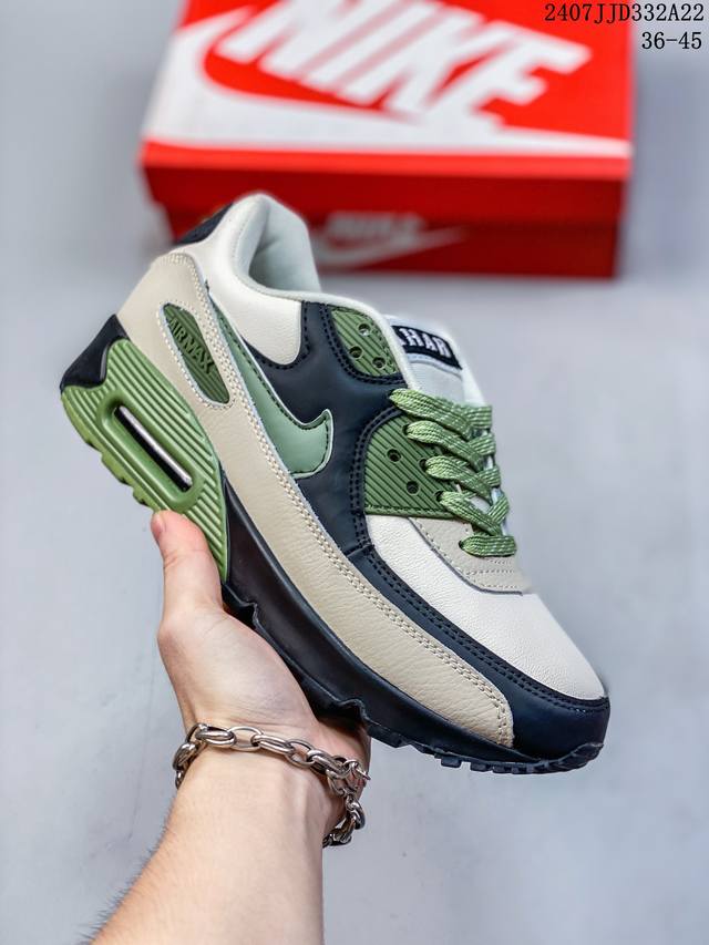 Khaki24 Nike Air Max 90 沙漠黄小麦ow增高气垫跑鞋 Cq7743-200 尺码：36-45 36-40 07Jjd332A22