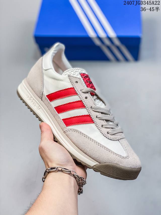 36-45半码。 阿迪达斯 Adidas Originals Gazelle Indoor 三叶草休闲防滑耐磨低帮板鞋 07Jgd345A22