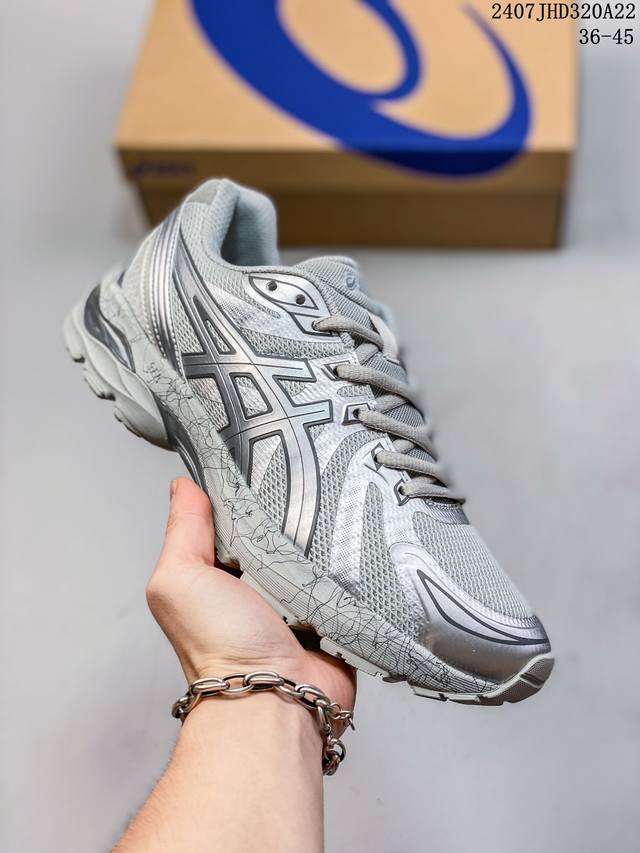 亚瑟士asics Gel-Flux Cn运动休闲透气专业跑鞋 进口双层丝纤维工程网布鞋面 轻量舒适透气材质 中底3D可视gel缓震胶效果 升級flytefoam