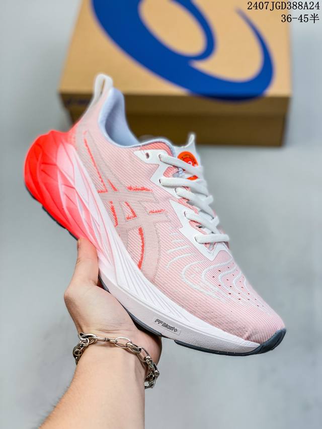 公司级asics Novablast 4 轻量跑鞋 低帮轻量透气缓震休闲运动跑步鞋 货号:1012B510-250 尺码:36 37 37.5 38 39 39