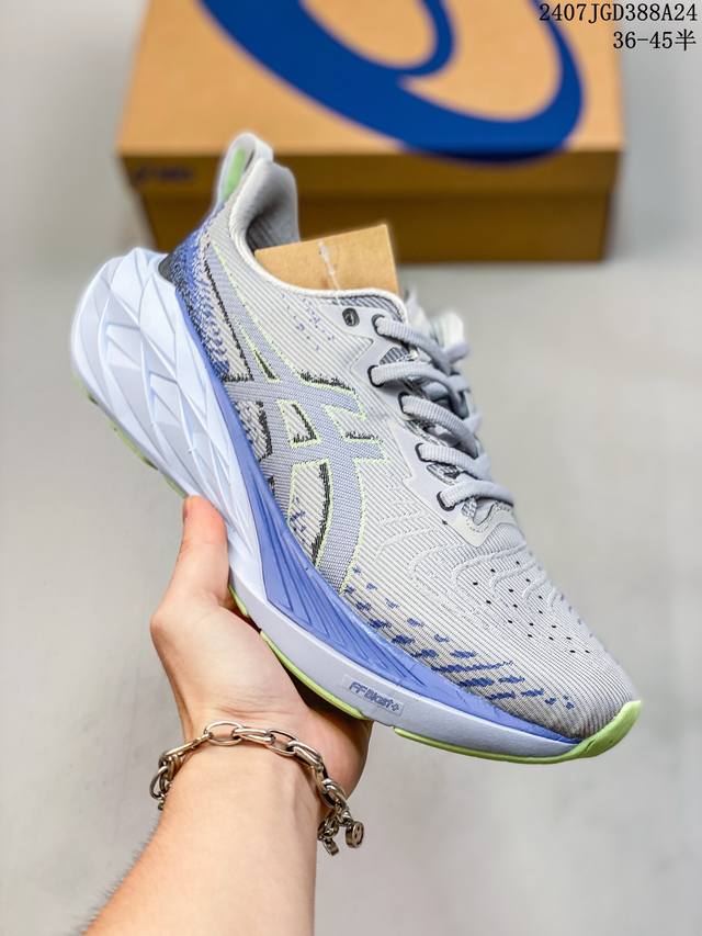 公司级asics Novablast 4 轻量跑鞋 低帮轻量透气缓震休闲运动跑步鞋 货号:1012B510-250 尺码:36 37 37.5 38 39 39