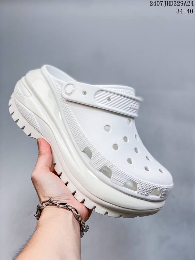 Crocs 卡骆驰 男女鞋原环保材料,软包无鞋盒美国休闲鞋履品牌 卡骆驰 Crocs Duet Max Ii 2 Clog Sandals 迪埃2代系列厚底户外