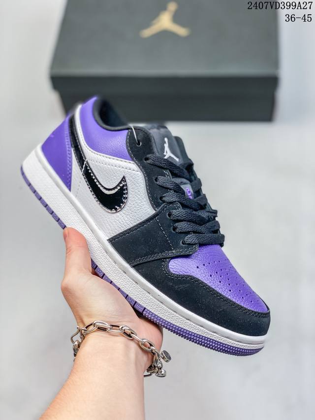 耐克 乔丹air Jordan 1 Low Aj1 乔1 乔丹1代aj1 低帮复古文化休闲运动篮球鞋。该鞋款从 1985 年元年款汲取设计灵感，焕新演绎简约经典