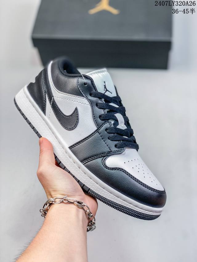 耐克 乔丹air Jordan 1 Low Aj1 乔1 乔丹1代aj1 低帮复古文化休闲运动篮球鞋。该鞋款从 1985 年元年款汲取设计灵感，焕新演绎简约经典