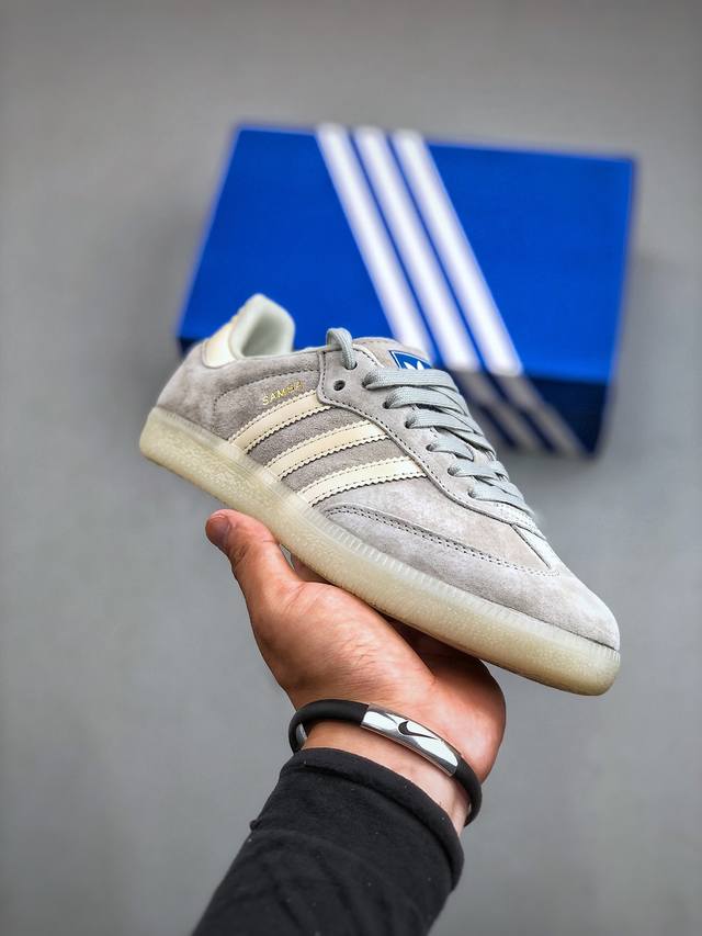 Adidas Originals Samba Vegan Og”Spd”桑巴舞系列绅士德训足球风百搭低帮休闲运动板鞋货号: Ig6177尺码36-40