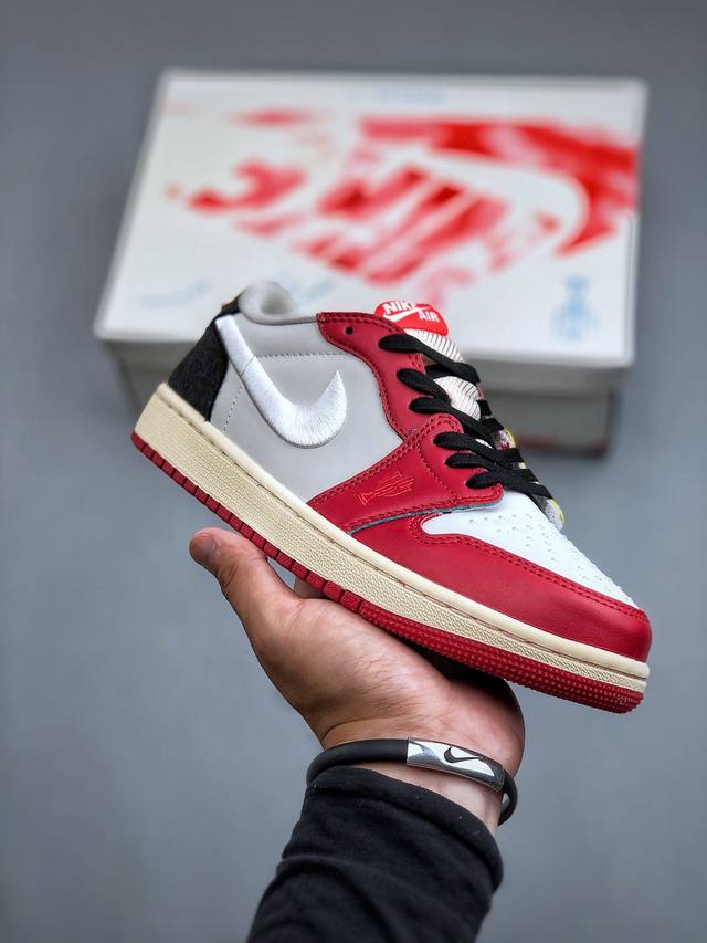 Fair Jordan Aj1 Retro Low Og 乔丹之子白红 市场og低帮天花板 全套原纸板楦头开发 原厂特供皮料加持 确保原汁原味 完美呈现一代版型