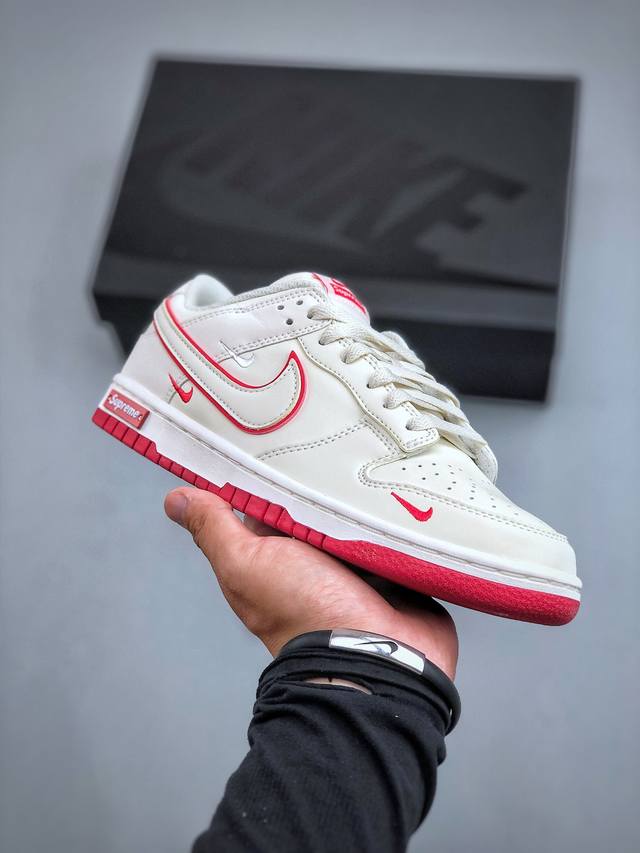 Supreme X Nike By You Sb Dunk Low Retro Sp扣篮系列低帮休闲运动滑板板鞋男女鞋真标半码制#全新2021版更新数据窄楦翘头