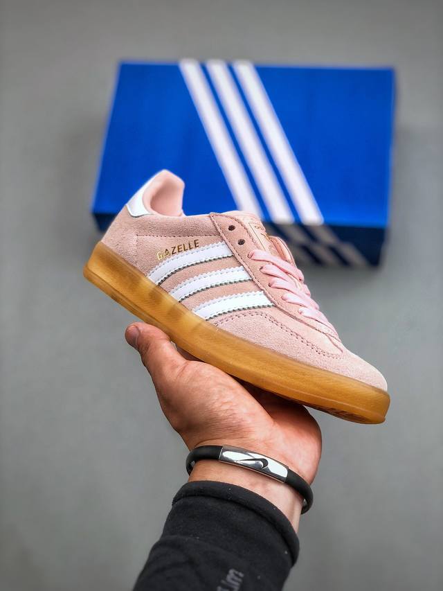 Adidas Originals Gazelle Indoor 三叶草复古休闲防滑耐磨低帮板鞋 货号：Ih5484 尺码：35-45 半