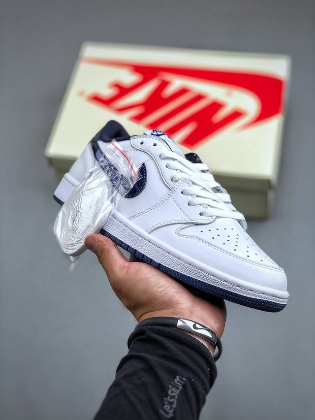 Air Jordan 1 Low 85 Og Metallic Blue 低帮 金属蓝 Aj1 乔丹1代 Aj1 乔1 低邦 金属海军蓝 白蓝 乔丹篮球鞋系列