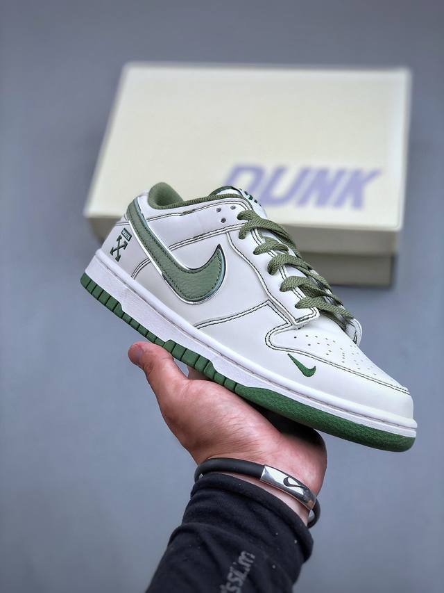 Nike Sb Dunk Low Off-White联名-米灰勾 周年高端定制 低帮休闲板鞋 Dj2024-002 #定制鞋盒 大厂纯原品质出货 超高清洁度 皮