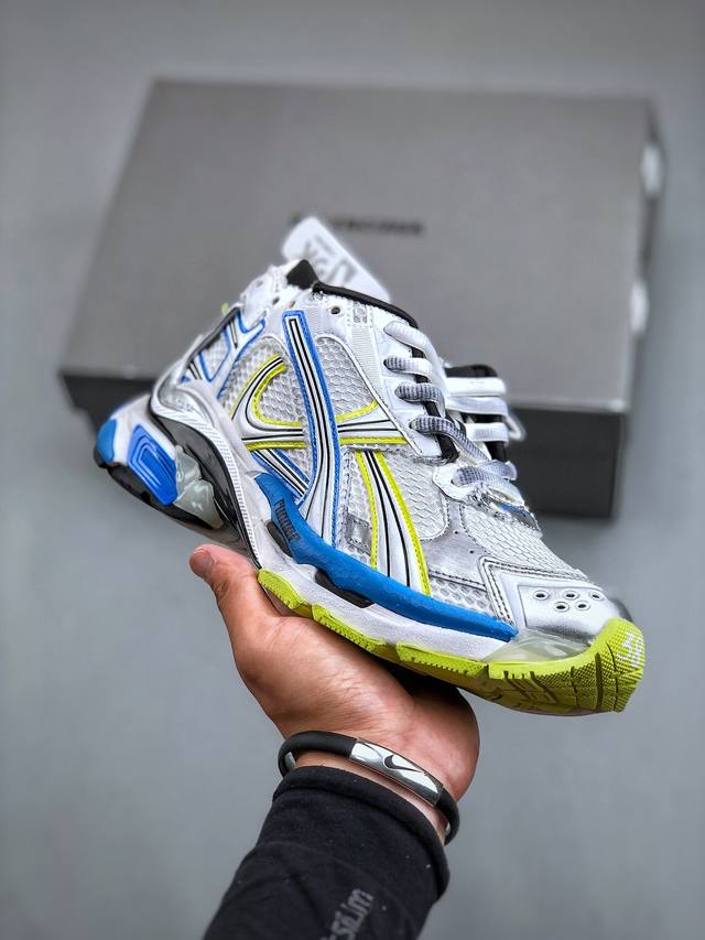 Fok版本 巴黎世家balenciaga Runner Sneaker 慢跑系列低帮复古野跑潮流姥爹风百搭休闲运动慢跑鞋男女鞋原版一致配件防尘袋及附送鞋带#全部