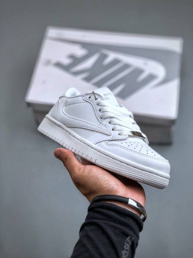 性价比版本 Travis Scott X Air Jordan Aj1 Low Og Sp Ts联名倒钩3.0低帮 白色 Dm7866-162 尺码：36-45