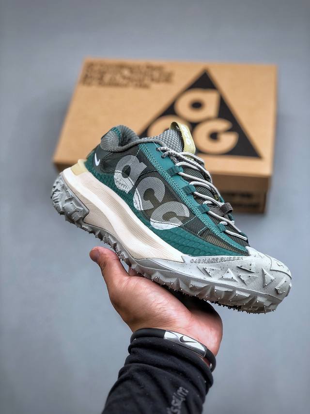 Nike Acg Mountain Fly 2 Low”Forest Green Grey“Acg山脉2代系列低帮户外登山越跑徒步休闲运动鞋“网布森林绿灰” 货