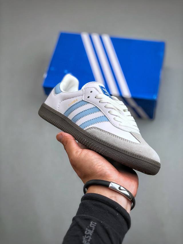 Adidas Originals Samba Og桑巴舞系列绅士德训足球风百搭低帮休闲运动板鞋货号：Jl2003 尺码：36-45 半