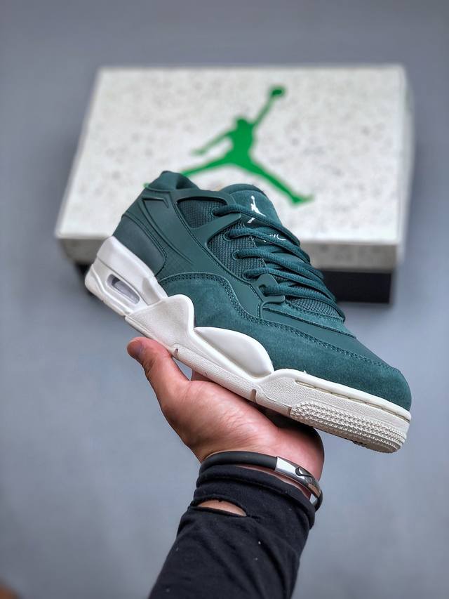 Fjordan Air Jordan 4 Rm “Oxidized Green” 舒适潮流 减震耐磨 低帮 复古篮球鞋 男女同款 绿色货号：Fq7940-300