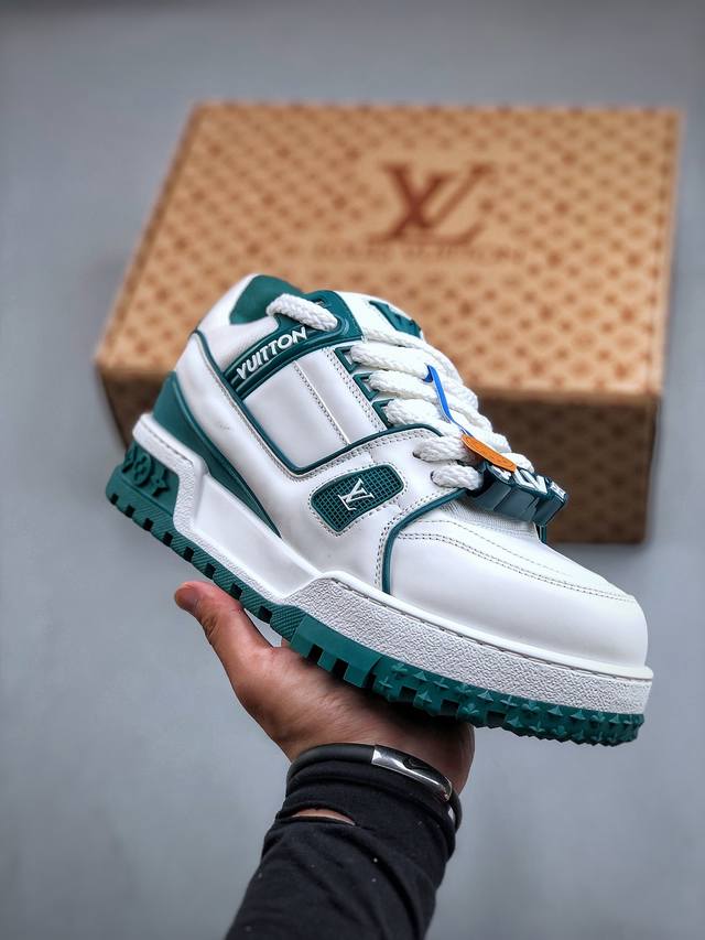 Jo 新货纯原级别 空胶工艺 高端零售专供louis Vuitton 路易威登 Lv Trainer 低帮休闲板鞋 海淘代购同渠道品质 品质提升 高端零售 外贸