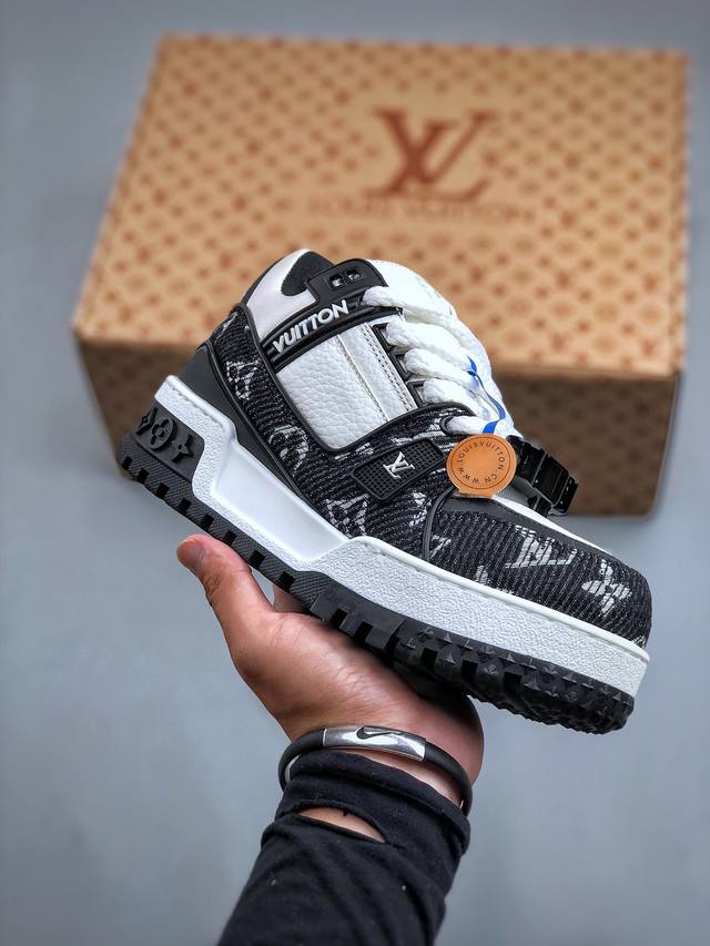 Jo 新货纯原级别 空胶工艺 高端零售专供louis Vuitton 路易威登 Lv Trainer 低帮休闲板鞋 海淘代购同渠道品质 品质提升 高端零售 外贸