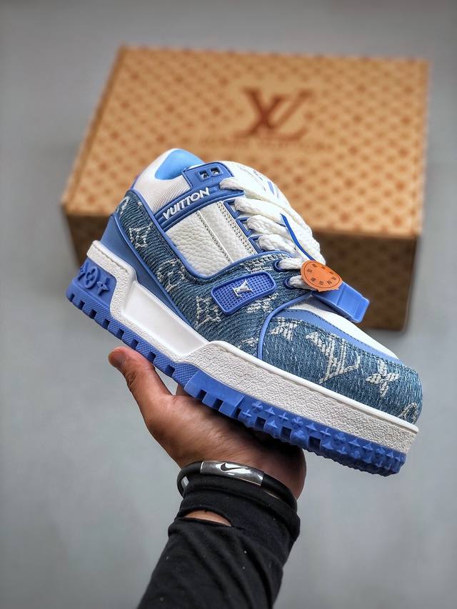 Jo 新货纯原级别 空胶工艺 高端零售专供louis Vuitton 路易威登 Lv Trainer 低帮休闲板鞋 海淘代购同渠道品质 品质提升 高端零售 外贸