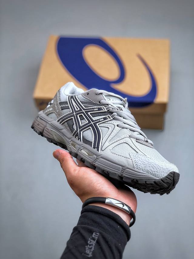 Asics Gel-Kahana 8 公司级版本亚瑟士运动休闲透气专业跑鞋 进口双层丝纤维工程网布鞋面 轻量舒适透气材质中底3D可视gel缓震胶效果 升级fly