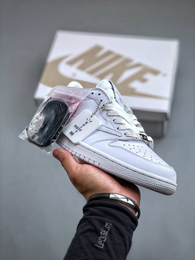 Travis Scott X Fragment X Air Jordan 1 Low Ts联名倒勾低帮板鞋 Dm7866-292 错版灵感来源于洛杉矶球鞋店铺收